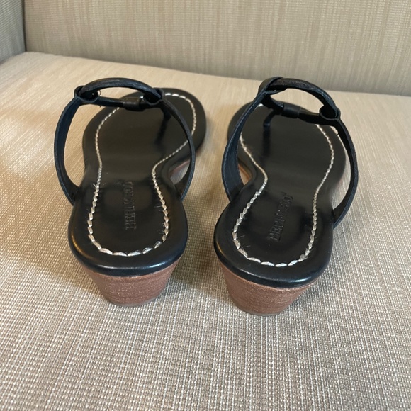 Bernardo Leather, Black, Wedge Sandals, sz 7.5 - Picture 5 of 7